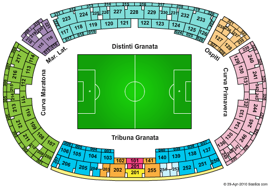 Torino Stadio Olimpico Seating Chart